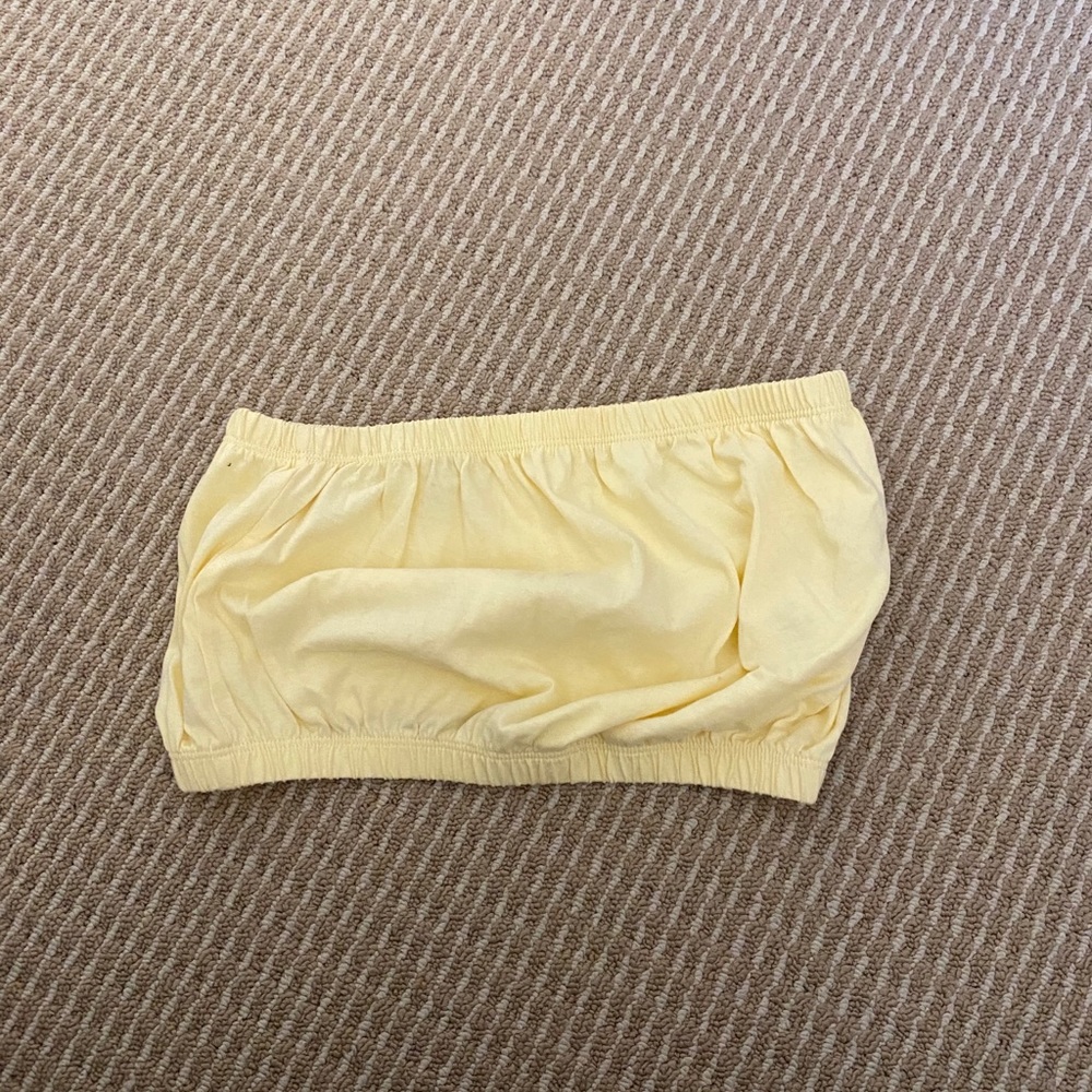 Aritzia yellow tube top